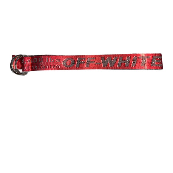 Off-White Accessories - Off-White Vibrant Red Belt